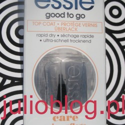 Wysuszacz lakieru do paznokci Essie Good to GO! wersja europejska z szerokim pędzelkiem, produkt kupiony w drogerii Hebe za 33,99zł