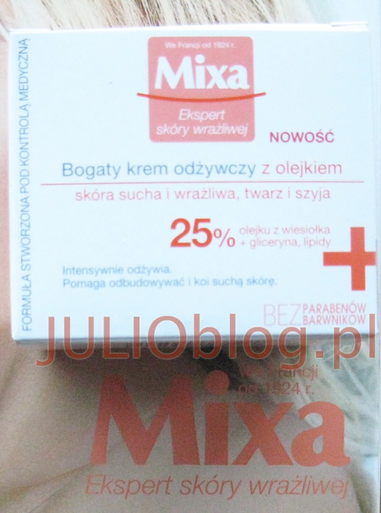 julioblog.pl-Bogaty-kremu-odżywcze-Mixa-z-olejkiem-z-wiesiołka-do-skóry-suchej-i-wrażliwej-do-twarzy-i-szyi-gliceryna-lipidy