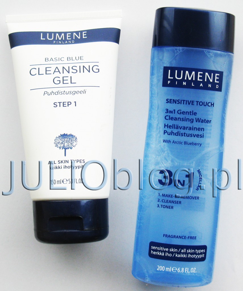 Odświeżający-żel-oczyszczający-do-mycia-twarzy-Lumene-Basic-Blue-dla-każdego-rodzaju-skóry--Płyn-micelarny-3w1-Gentle-Cleanising-Water-Lumene-Sensitive-Touch-dla-każdego-rodzaju-skóry