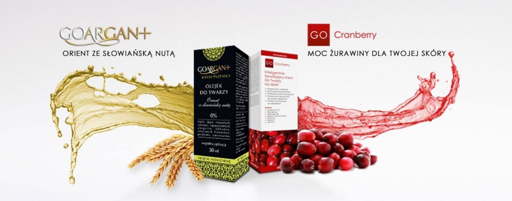 Nova Kosmetyki GOARGAN orient ze słowiańską nutą GO Cranberry moc żurawiny dla twojej skóry Naturalnie z pudełka