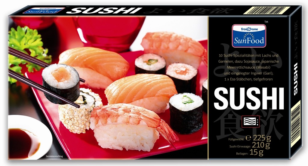 sushi frostkrone SunFood 225g 10 kawałków mrożone sushi ze sklepu kaufland