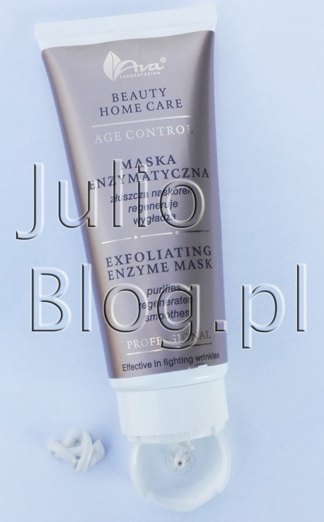 julioblog.pl-blog-julii-recenzje-kosmetyków-polskie-kosmetyki-AVA-Beauty-Home-Care-age-control-professional-maska-enzymatyczna-złószcza-regeneruje-wygładza-skórę