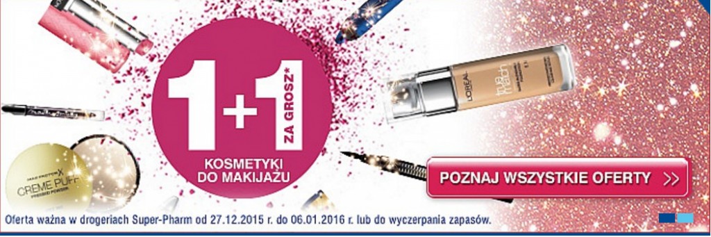 super-pharm-superpharm-promocja-gruszień-2015-styczeń-2015-1+1-za-1-grosz-kosmetyki-do-makijażu-za-jeden-grosz-julioblog.pl-końcoworoczne-promocje-na-kosmetyki-makijaż
